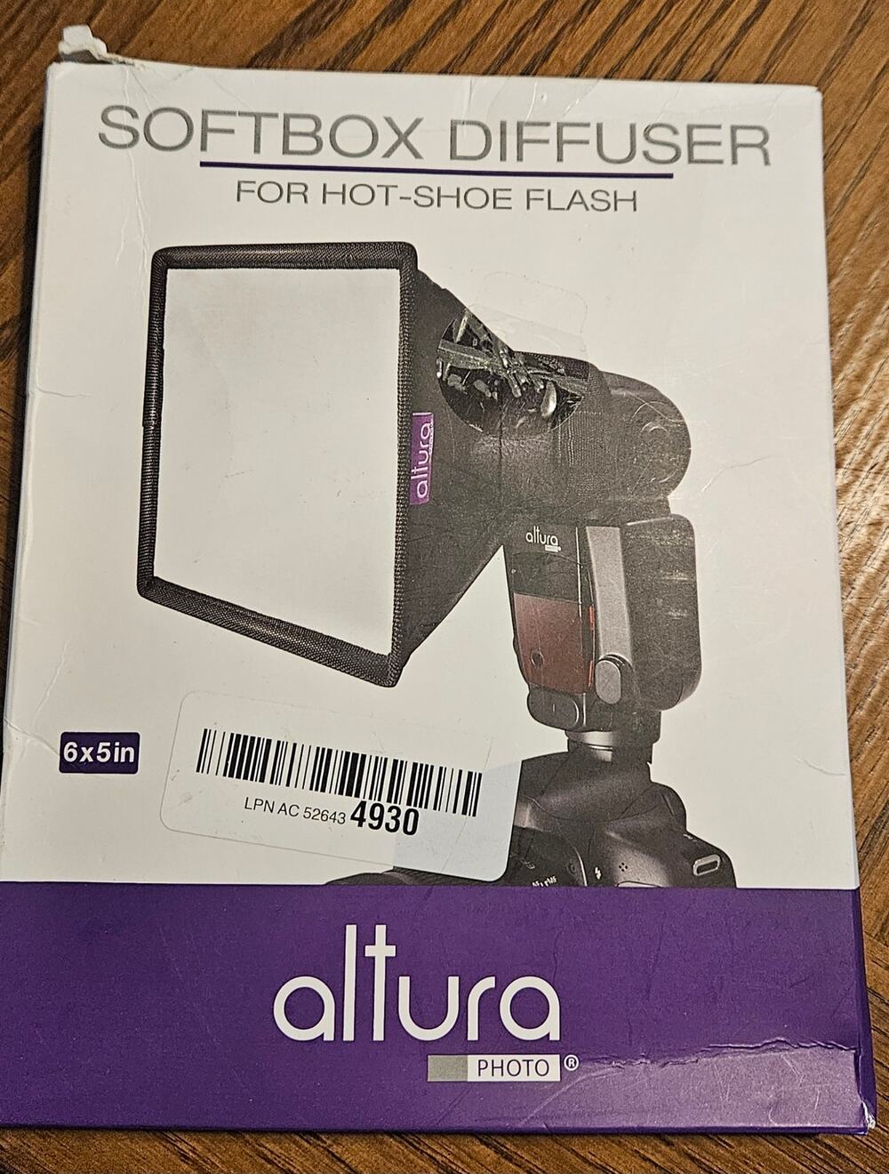 Altura Photo Flash Diffuser Softbox 6x5, Universal for Camera Speedlight
